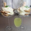 Limoncello taartje - Limoncello tiramisu in wijnglas
